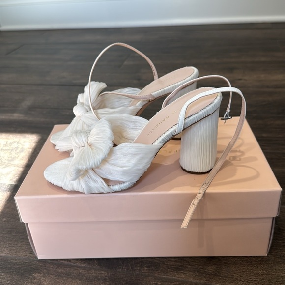 Loeffler Randall White Heeled Sandals - Picture 3 of 7